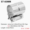 1PCS Exhaust Pipe Clamp Butt Joint Band Clamp Connector SUS Sleeve Coupler for Car Exhaust System Connection Muffler Repair