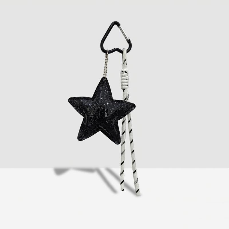 PU Leather Starfish Bag Charm Cute Decorative Keychain Decoration Braided Rope Bag Accessorie