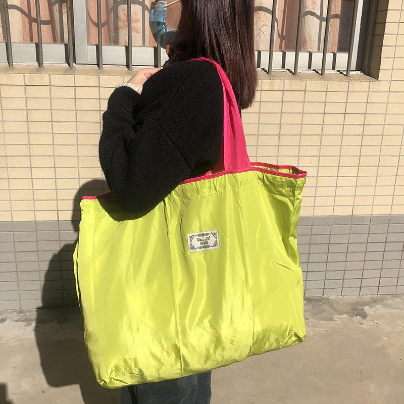 

Складная сумка-тоут большой вместимости с кулиской для хранения продуктов Large