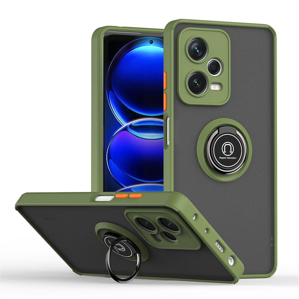 With Ring Holder Case For Xiaomi Redmi Note 12 11 12s 10 9 8 Pro Magnetic Cover For Redmi 10 10C 12 13 Protective Back Case