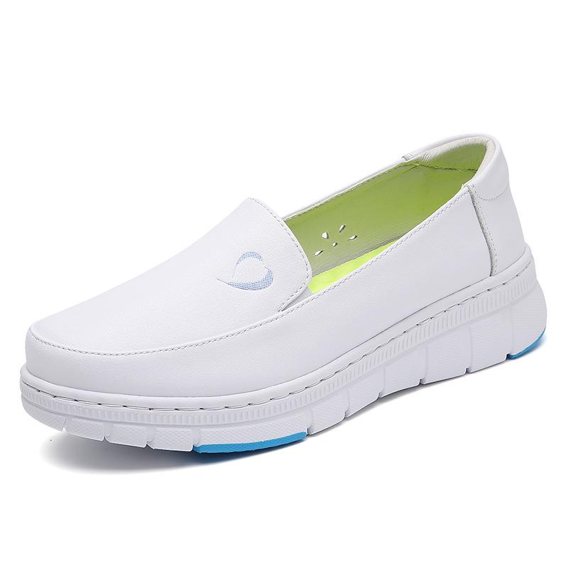 

Безупречные женские туфли медсестры с мягкой подошвой, дышащие, нескользящие - удобная плоская больничная рабочая обувь. 36