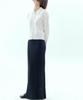 Okuka Tail Knit Long Skirt - Black