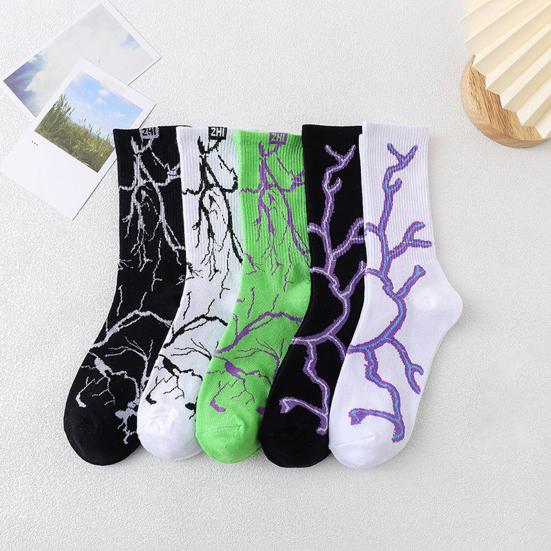 Muži Ponožky Jaro Podzim Pohodlné Absorpce potu Elastické Protistahovací Ponožky Four Seasons Mid Tube Ponožky na denní nošení