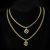 Hollow-out 26-letter Female Minimalist Collarbone Chain Male Cuban Chain Holiday Gift