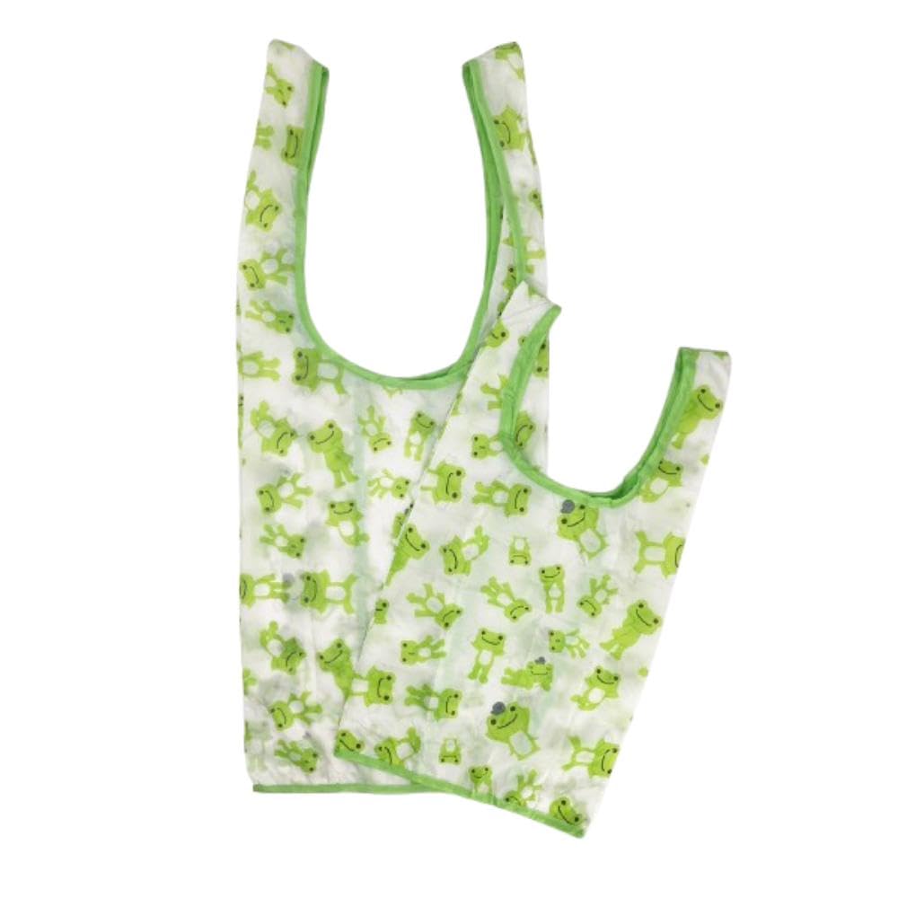 Nakajima Corporation Pickles the Frog Face Plush Eco Bag Beige H10 x W13 x D6cm 211224-25