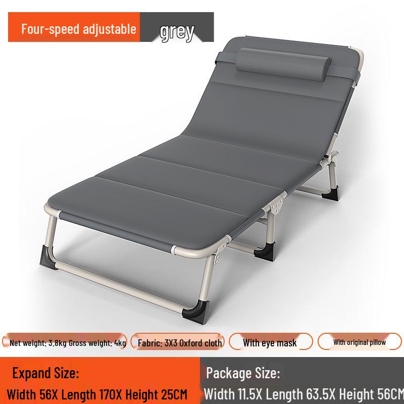 Multipurpose Folding Recliner: Single Bed for Home, Office or Camping