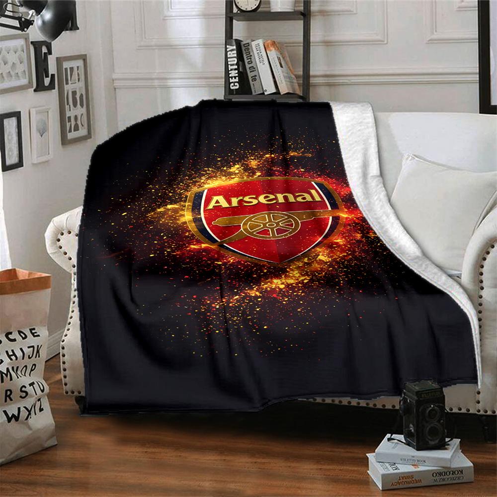 Arsenal Blanket Warmthful Decor Suitable for Sofa Bed Office All-Season Use Digital Print Gift for Travel Home Birthdays