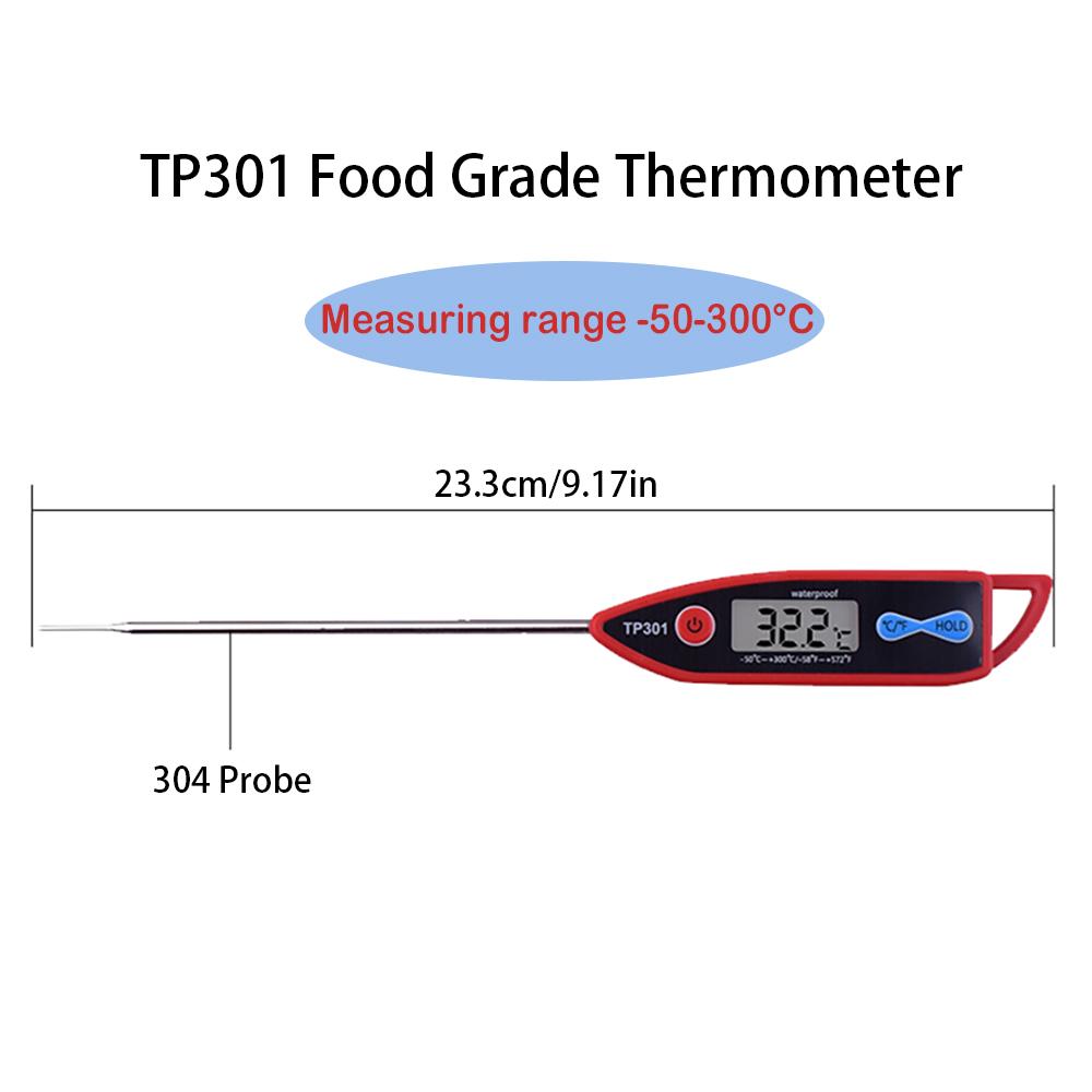 Digital Water Cooking Thermometer for Liquid, Candle, Instant Read with Waterproof for Food, Meat, Milk, BBQ, Long Probe