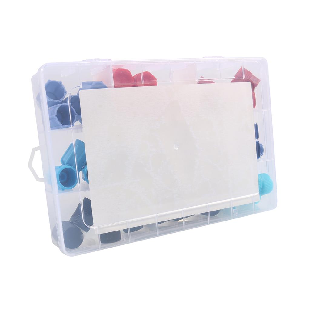 50Pcs Car AC Valve Core Cap Kit Air Conditioning System Seal Kit