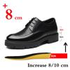 Modemarke Echtes Leder Sneakers Männer Aufzug Schuhe Plattform Heels 8/10cm Höhe Erhöhen Erhöhen Schuhe Mann Kleid Schuhe