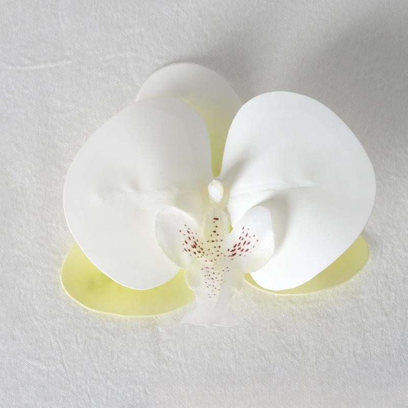 5pcs Simulated Film Butterfly Orchid Flower Head Petals Flower Accessories Headwear Hairclip Handmade Wedding Gift Decoration