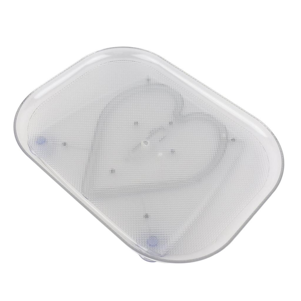 Lazy Susan Drehteller Organizer für Kühlschrank Klar Rotierendes Rechteckiges Aufbewahrungsfach für Schrank, Tisch, Speisekammer,