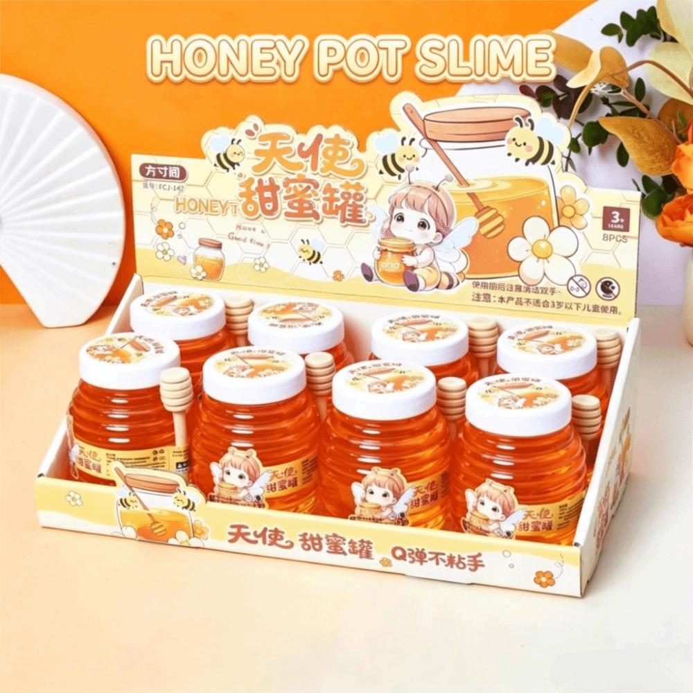 Stretchy Honey Slime Toy Expands Bubble Putty Toy Slime Reduce Pressure Toy Kids