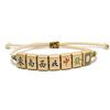 Mahjong Bracelet - Simple Woven Rope With Color Retention - Ancient Silver Good Luck Accessories