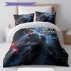 Leon Kennedy Pattern Bedding Set Quilt Cover Pillowcase Home Decor Gift (1 * duvet cover + 2 * pillowcase, without core)