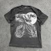 Vintage Distressed Lobster Moon Graphic Tee, Celestial Ocean Lover Shirt