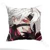 G-Genshin Rerir Reflective Pillow Case Square Double-Sided Printing Short Plush Sofa Cushion Cover Bedroom Bedside Pillow