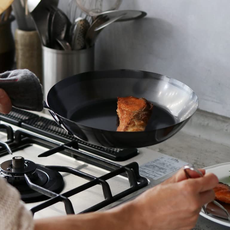 Kobo Aizawa Iron Frying Pan Black Pepper 24cm 70374