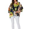 WTEMPO Women Large Size Bohemian Style Thin Chiffon Shirts Summer Vacation Beach Seaside Sun Protection Tops Bikini Smock