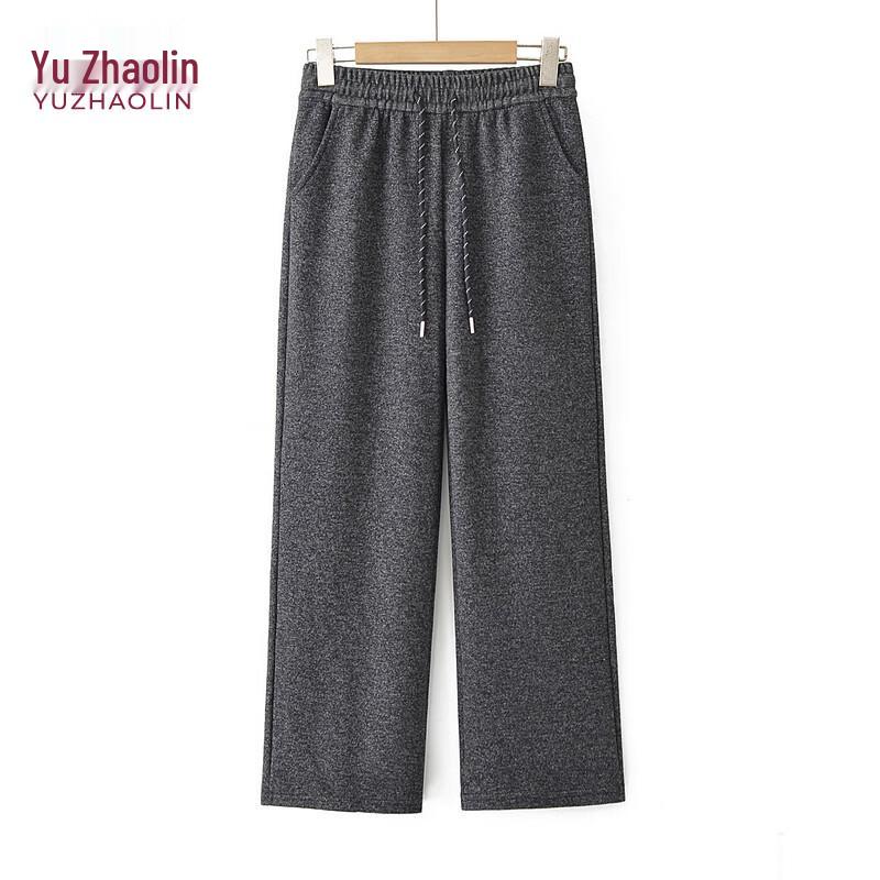 YUZHAOLIN Women s High-Waist Loose Straight-Leg Pants 2XL