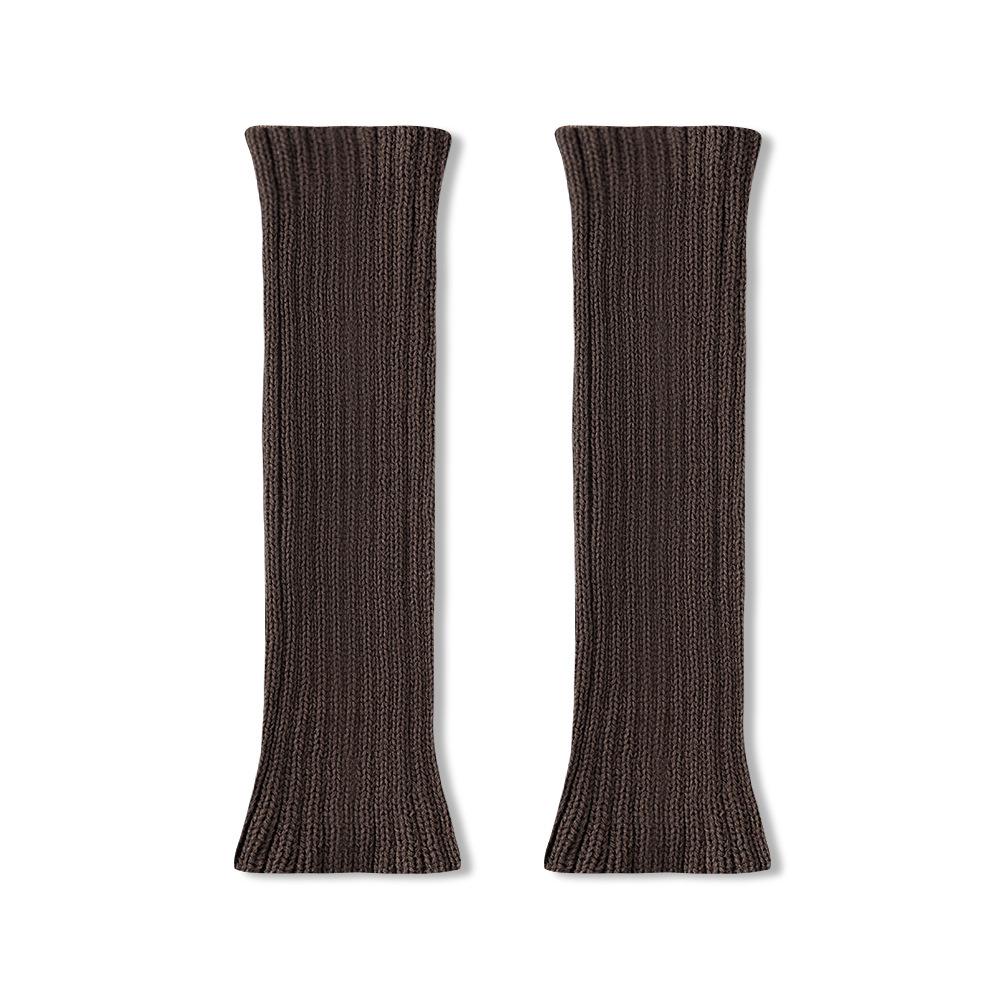 Knitted Sock Snow Boots for Women In Spring and Autumn, Grey Leg Warmers for The Calves, and Warm Pile Socks for Autumn and Winter