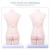 Eyepatch Bikini Cosplay Tiny Micro Bikini Triangle Bikini Square Bikini Separates Lolita Mini Bra Bikini T-Shorts Striped Halter Neck Doll Swimsuit