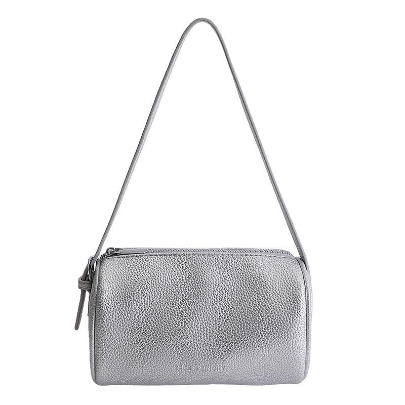 Pu Pillow Shape Shoulder Bag With Zipper Pocket For Daily Use And Fashionable Casual Style