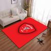 Perugia AC Red Emblem Carpet suitable as a non-slip mat for the living room or bedroom sofa