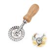 Dough Cutter Roller, Stainless Steel Dough Wheels with Wooden Handle, Wavy Cutting Wheel for Pasta, Pastry and Ravioli