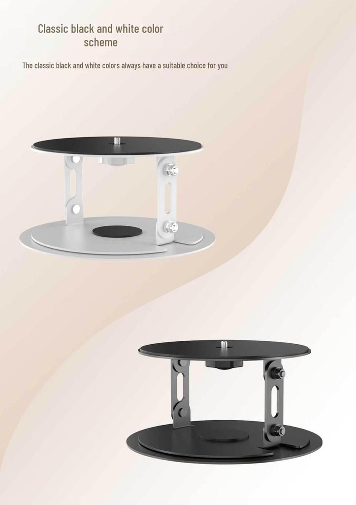 Adjustable Metal Projector Stand with Telescopic Pan-Tilt Head for Home and Bedside Use