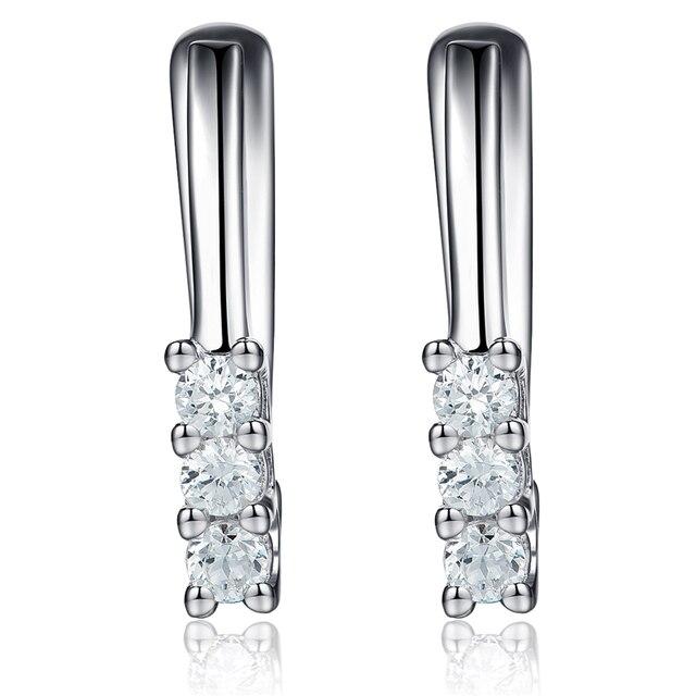 

Серьги из стерлингового серебра 925 пробы, модные новые мини-серьги-клипсы с кристаллами циркона для женщин и девочек, подарки, нежные ювелирные изделия