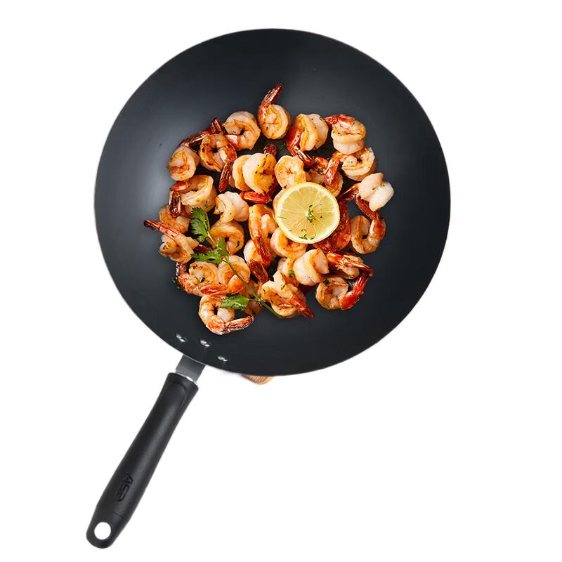 ASD 32cm Uncoated Aluminum Stir-Fry Wok