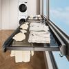 Balcony Foldable Drying Rack Window Hanging Shoe Sock Organizer No Drill Laundry Storage