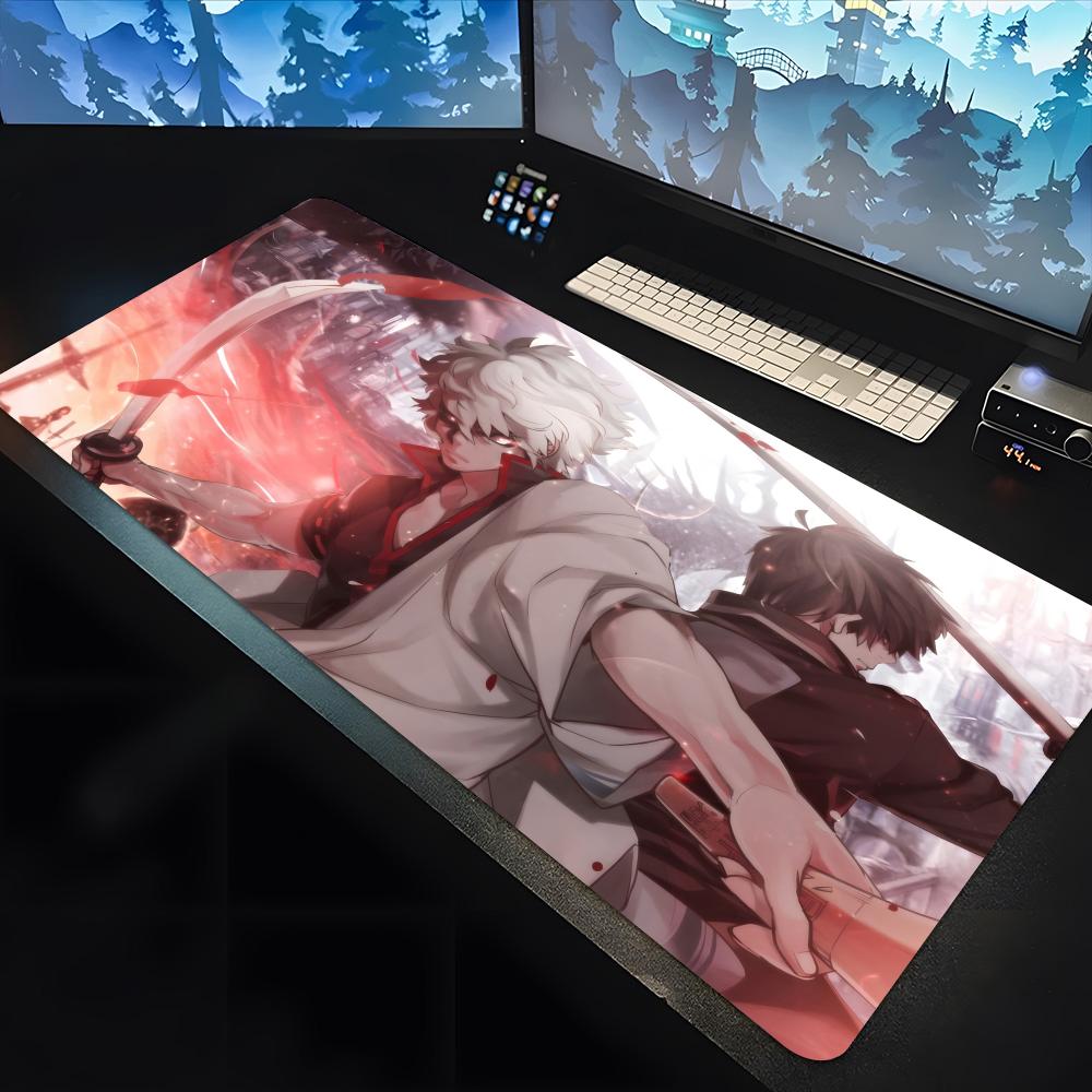 Anime GINTAMA Mouse Pad large keyboard mouse fire protection desk pad nonslip rubber gaming mouse pad laptop carpet x