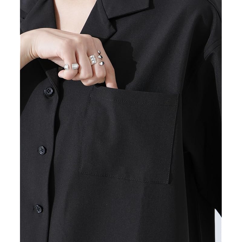 [Nano Universe] Open Collar Shirt Multifunctional Lightweight Stretch-SHELTECH (Setup Possible) Ladies F 040 Beige 673-5121303