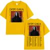 Limited Lady Gaga Mayhem Tour 2025 Album Graphic T Shirts Unisex Women Fashion Harajuku T-Shirt Vintage Oversized Short Sleeve Tees