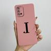 For Samsung Galaxy A51 A71 Case A515F A715F Initial Letters Liquid Silicone Phone Case For Samsung A51 A 31 71 Soft Cover Bumper