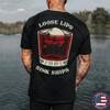 LOOSE LIPS SINK SHIPS Skull Liquor Print Men's T-shirt