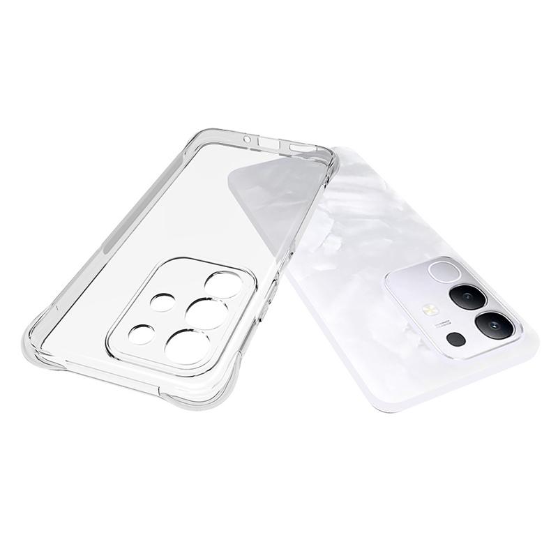 

For vivo Y29 4G/T4x 5G TPU Phone Case Non Slip Transparent Mobile Phone Cover Type A