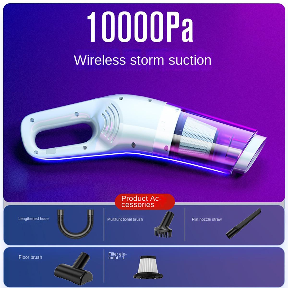 

Ручной USB Зарядка Портативный Дом Автомобиль Беспроводной Уборка Пылесос, Высокая мощность Подходит Для Пыли И Шерсти Домашних Животных белый