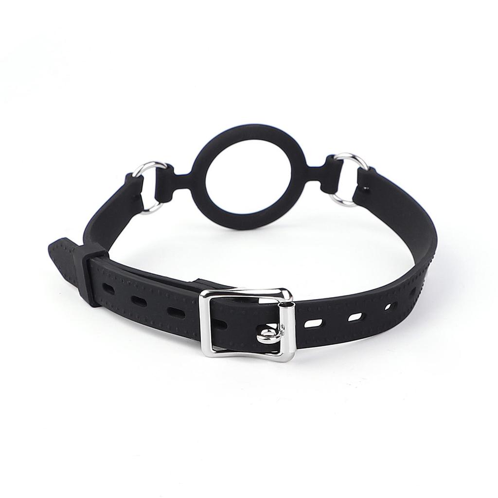 Silicone O-Ring Gag for BDSM, Female Slave Play, Deep Throat, Mouth Biting, Adult Ball Gag.