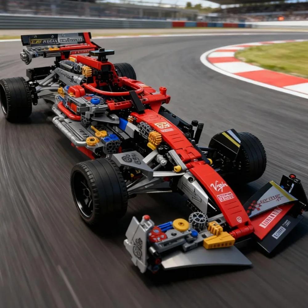 Technic Racing Car Model Kit, MOC Building Blocks Supercar Set for Adults, Creative Engineering Vehicle, DIY Collectible Gift