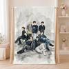 Popular Group A-ATEEZS Throw Summer Flannel Throw Blanket Soft Antistatic Washable KidFriendly Couch Bed