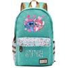 Lilo Stitch Backpack In Pink Or Blue Perfect For School Or Travel Made From High-quality Oxford Cloth