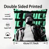 JJc ReyesS Rapper Cushion Cover Plush Fabric Soft DoubleSided Printed Sofa Warm Winter Home Child Gift Pillow Case
