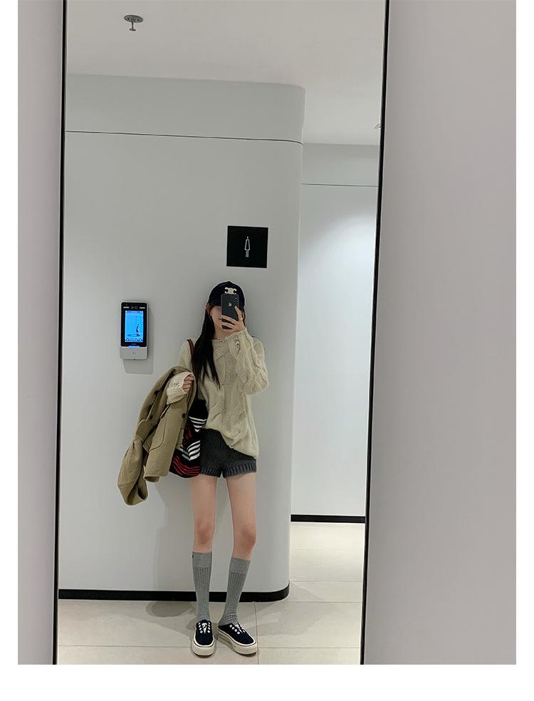 

[Su Yinyin of the same style] Spot hair~ One-pedal round head thick sole heightening casual canvas shoes women s loafers 40