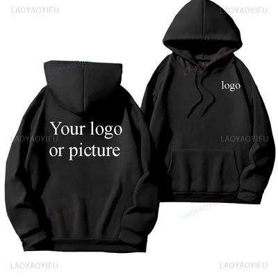 Heren Dames Casual Custom Bedrukte Tekst DIY01 Hoodie Aangepast Logo Gepersonaliseerde Hoody Custom Logo Sweatshirt