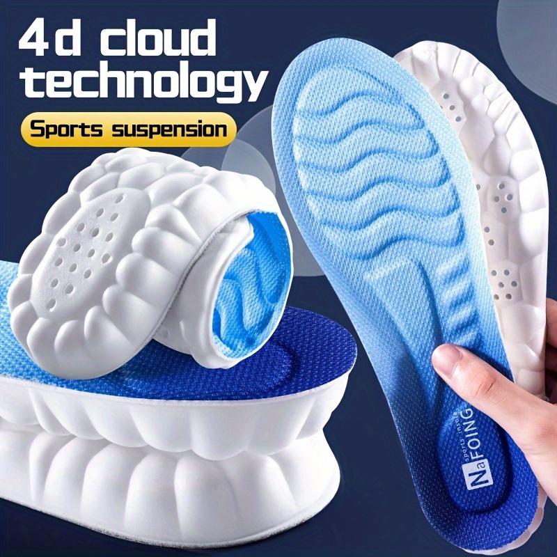 Soft PU Insoles for Men and Women - Cushioned Arch Support Inserts, Shock Absorbing & Sweat Absorbing Shoe Pads for Sports, Work & Daily Wear