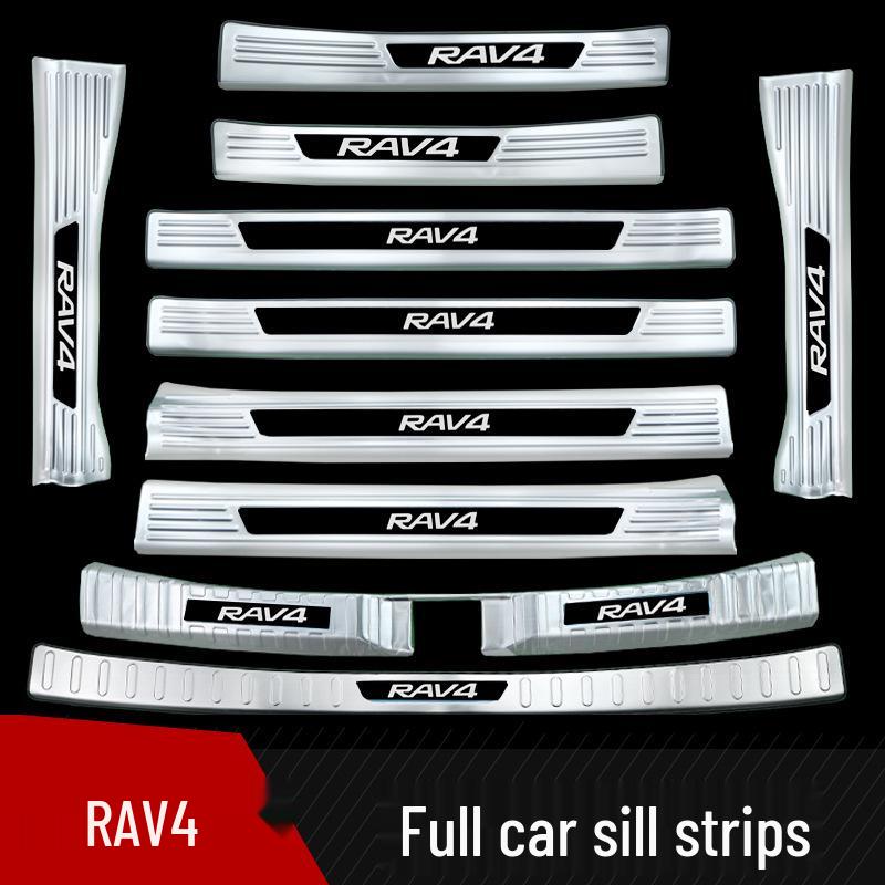 Protector Prag Ușă din Oțel Inoxidabil pentru Toyota RAV4 2024