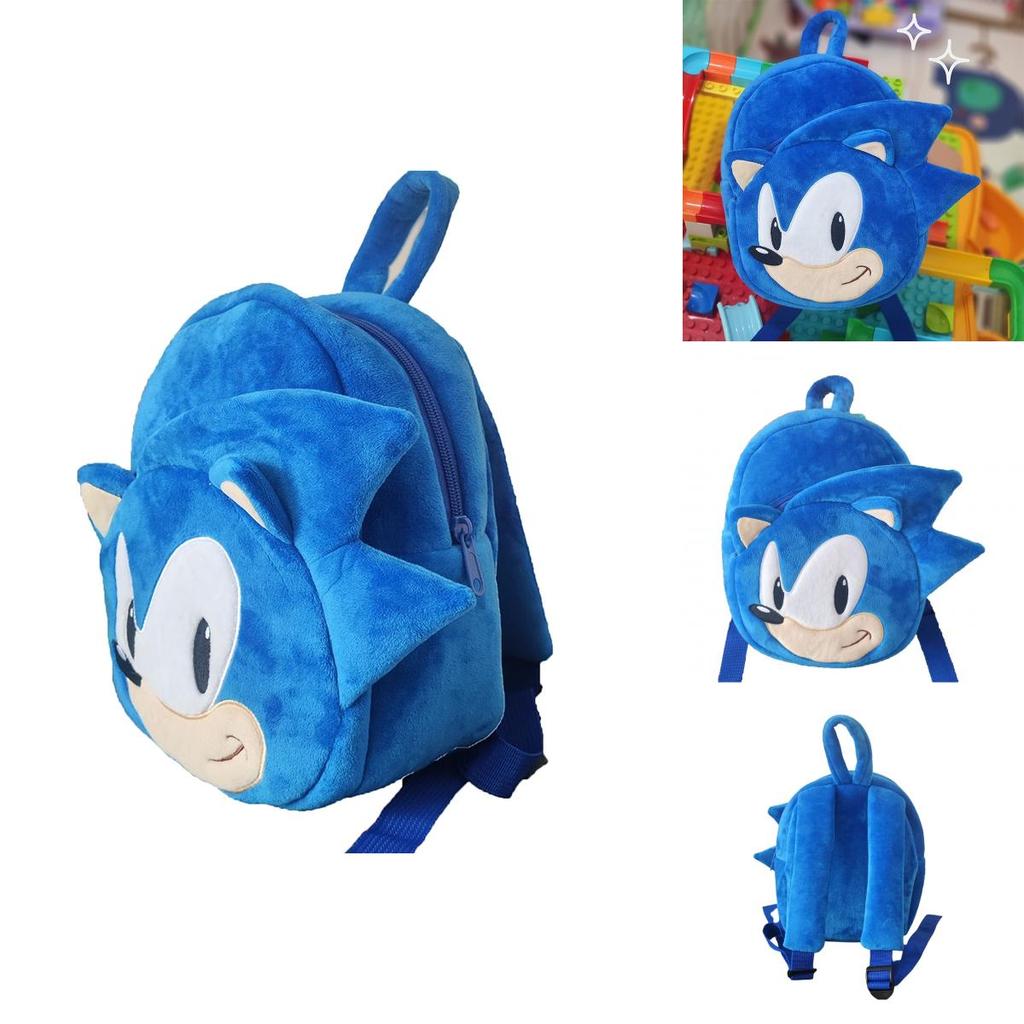 Supersonický Sonic Ježek Batoh Roztomilý Plyšový Školní Batoh Pro Děti